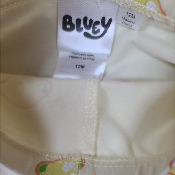 Baby Summer Outfit Set: Cat & Jack Top + Bluey Shorts 12M - Picture 7 of 8